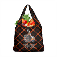 Tu Meke Maori New Zealand Slang Grocery Bag with Glow Neon Step Style TS04 1-pack One Size Black Orange - Polynesian Pride