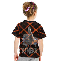 Tu Meke Maori New Zealand Slang Kid T Shirt with Glow Neon Step Style TS04 - Polynesian Pride
