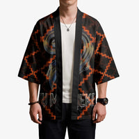 Tu Meke Maori New Zealand Slang Kimono with Glow Neon Step Style TS04 - Polynesian Pride