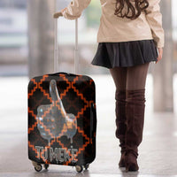 Tu Meke Maori New Zealand Slang Luggage Cover with Glow Neon Step Style TS04 - Polynesian Pride