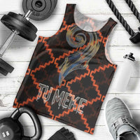 Tu Meke Maori New Zealand Slang Men Tank Top with Glow Neon Step Style TS04 - Polynesian Pride