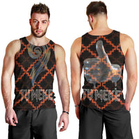 Tu Meke Maori New Zealand Slang Men Tank Top with Glow Neon Step Style TS04 - Polynesian Pride