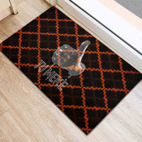 Tu Meke Maori New Zealand Slang Rubber Doormat with Glow Neon Step Style TS04 - Polynesian Pride