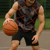 Tu Meke Maori New Zealand Slang Sleeveless Hoodie with Glow Neon Step Style TS04 - Polynesian Pride