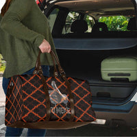 Tu Meke Maori New Zealand Slang Travel Bag with Glow Neon Step Style