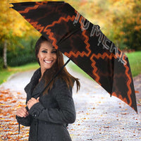 Tu Meke Maori New Zealand Slang Umbrella with Glow Neon Step Style TS04 - Polynesian Pride