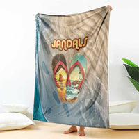 Kiwi Jandal Beach Life Blanket New Zealand Flip Flops Ocean Wave Surf Style TS04 - Polynesian Pride