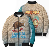 Kiwi Jandal Beach Life Bomber Puffer Jacket New Zealand Flip Flops Ocean Wave Surf Style TS04 - Polynesian Pride