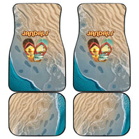 Kiwi Jandal Beach Life Car Mats New Zealand Flip Flops Ocean Wave Surf Style TS04 - Polynesian Pride