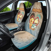 Kiwi Jandal Beach Life Car Seat Cover New Zealand Flip Flops Ocean Wave Surf Style TS04 - Polynesian Pride