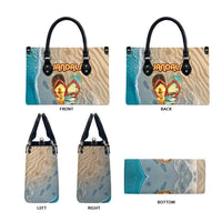 Kiwi Jandal Beach Life Leather Bag New Zealand Flip Flops Ocean Wave Surf Style TS04 - Polynesian Pride