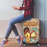 Kiwi Jandal Beach Life Luggage Cover New Zealand Flip Flops Ocean Wave Surf Style TS04 - Polynesian Pride