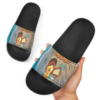 Kiwi Jandal Beach Life Slide Sandals New Zealand Flip Flops Ocean Wave Surf Style TS04 - Polynesian Pride
