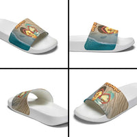 Kiwi Jandal Beach Life Slide Sandals New Zealand Flip Flops Ocean Wave Surf Style TS04 - Polynesian Pride