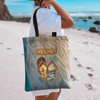 Kiwi Jandal Beach Life Tote Bag New Zealand Flip Flops Ocean Wave Surf Style TS04 - Polynesian Pride
