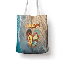 Kiwi Jandal Beach Life Tote Bag New Zealand Flip Flops Ocean Wave Surf Style TS04 - Polynesian Pride