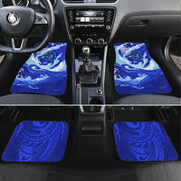 Chuuk Micronesian Roots Car Mats Polynesian Tribal Pattern Hibiscus Flower And Stingray Art