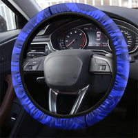 Chuuk Micronesian Roots Steering Wheel Cover Polynesian Tribal Pattern Hibiscus Flower And Stingray Art