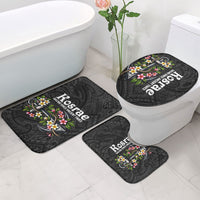 Kosrae Nautical Heritage Bathroom Set Polynesian Tribal Anchor With Plumeria Tropical Art