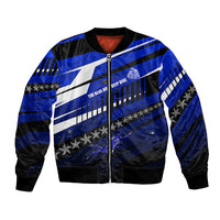 Kosrae Deep Sea Scuba Diving Bomber Jacket Blue Hole Beneath The Surface Coral Reef Graphic Art