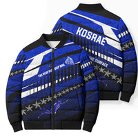 Kosrae Deep Sea Scuba Diving Bomber Puffer Jacket Blue Hole Beneath The Surface Coral Reef Graphic Art