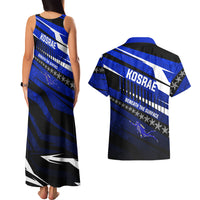 Kosrae Deep Sea Scuba Diving Couples Matching Tank Maxi Dress and Hawaiian Shirt Blue Hole Beneath The Surface Coral Reef Graphic Art