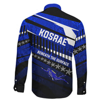 Kosrae Deep Sea Scuba Diving Family Matching Long Sleeve Bodycon Dress and Hawaiian Shirt Blue Hole Beneath The Surface Coral Reef Graphic Art