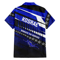Kosrae Deep Sea Scuba Diving Family Matching Short Sleeve Bodycon Dress and Hawaiian Shirt Blue Hole Beneath The Surface Coral Reef Graphic Art