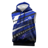 Kosrae Deep Sea Scuba Diving Sleeveless Hoodie Blue Hole Beneath The Surface Coral Reef Graphic Art