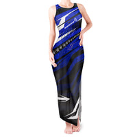 Kosrae Deep Sea Scuba Diving Tank Maxi Dress Blue Hole Beneath The Surface Coral Reef Graphic Art