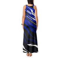 Kosrae Deep Sea Scuba Diving Tank Maxi Dress Blue Hole Beneath The Surface Coral Reef Graphic Art