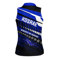 Kosrae Deep Sea Scuba Diving Women Sleeveless Polo Shirt Blue Hole Beneath The Surface Coral Reef Graphic Art