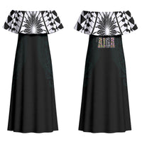 AIGA Always In Gods Arms Samoa Couples Matching Off Shoulder Maxi Dress and Hawaiian Shirt Polynesian Tribal Tattoo Art Family Heritage Faith TS04 - Polynesian Pride