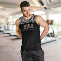 AIGA Always In Gods Arms Samoa Men Tank Top Polynesian Tribal Tattoo Art Family Heritage Faith TS04 Black White - Polynesian Pride
