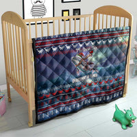 Tonga Christmas Quilt with Singing Whale Ocean Scene National Coat of Arms - Polynesian Pride