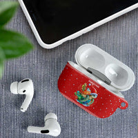 Tonga Christmas AirPods Case with Sea Turtle Coral Reef Design Snowflake Pattern and National Emblem TS04 - Polynesian Pride