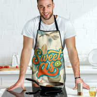 NZ Slang Sweet As Kiwi Shaka Sign Apron New Zealand Surfboards Sun and Tropical Beach Retro