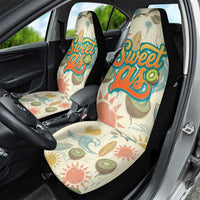 NZ Slang Sweet As Kiwi Shaka Sign Car Seat Cover New Zealand Surfboards Sun and Tropical Beach Retro
