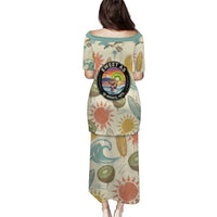 NZ Slang Sweet As Kiwi Shaka Sign Family Matching Puletasi and Hawaiian Shirt New Zealand Surfboards Sun and Tropical Beach Retro