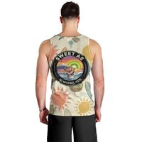 NZ Slang Sweet As Kiwi Shaka Sign Men Tank Top New Zealand Surfboards Sun and Tropical Beach Retro