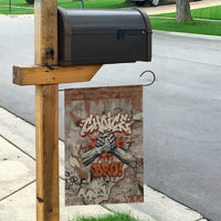Choice Bro Graffiti Handshake Garden Flag New Zealand Slang Fern Brick Wall and Urban Street Art