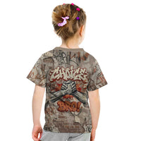 Choice Bro Graffiti Handshake Kid T Shirt New Zealand Slang Fern Brick Wall and Urban Street Art