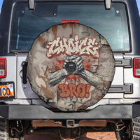 Choice Bro Graffiti Handshake Spare Tire Cover New Zealand Slang Fern Brick Wall and Urban Street Art