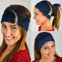Pohnpei Federated States Of Micronesia Neck Gaiter Polynesian Tribal Heritage Art With Blue Island Tattoo Patterns