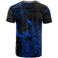 Pohnpei Federated States Of Micronesia T Shirt Polynesian Tribal Heritage Art With Blue Island Tattoo Patterns