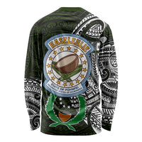 Pohnpei Federated States Of Micronesia Long Sleeve Shirt Polynesian Tribal Heritage Art With Kaselehlie State Seal