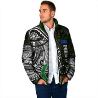 Pohnpei Federated States Of Micronesia Padded Jacket Polynesian Tribal Heritage Art With Kaselehlie State Seal