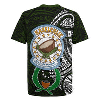 Pohnpei Federated States Of Micronesia Rugby Jersey Polynesian Tribal Heritage Art With Kaselehlie State Seal