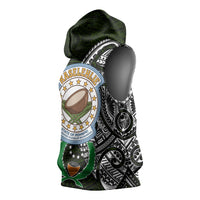 Pohnpei Federated States Of Micronesia Sleeveless Hoodie Polynesian Tribal Heritage Art With Kaselehlie State Seal