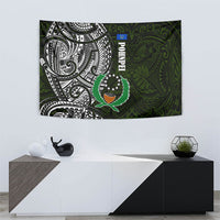 Pohnpei Federated States Of Micronesia Tapestry Polynesian Tribal Heritage Art With Kaselehlie State Seal